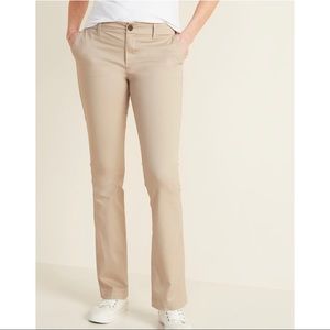 Old Navy Petite Khaki Boot Cut Pants